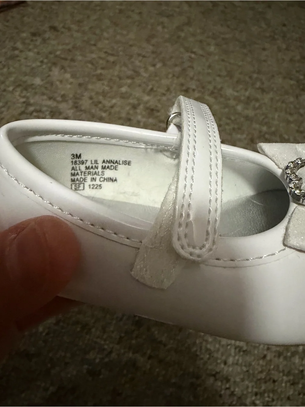 Rachel Shoes White Girls Mary Jane Dress Shoes with Bow